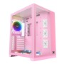 Caja Pc Gaming Xigmatek Aquarius S Queen Pink ARGB / semi torre ATX / 2 paneles cristal templado / 3 ventiladores